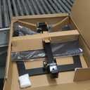 alawooder 25 Inch Mobile Folding Desk - No Assembly, Pneumatic Sit-Stand, 29-42" Height Adjustable Rolling Laptop Desk with Hidden Wheels, 0-90 Tilt Top for Home Office, Craft & Study (Brown)