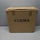 YUEMA Battery Operated Powered 14 Inch Floor Fan High Velocity Rechargeable Fan Cordless Metal Blade Portable Fan for Camping Travel Patio Tent Indoor Outdoor 360 Degree Manual Tilt 12 Speed