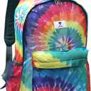 ESVAN Original Print Mesh Backpack Semi-Transparent Sackpack See Through Beach Bag Daypack Multi-Purpose Women Men Unisex