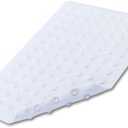 SlipX Solutions White Rubber Bath Safety Mat Provides Essential Coverage & Reliable Slip-Resistance in Tubs & Showers (14 x 22 Inch, 100 Suction Cups, Machine Washable)