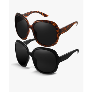 miyya Bug Eye Oversized Polarized Sunglasses Womens, Trendy Retro Sun Glasses for Women 2025, Oversized UV Protection Shades