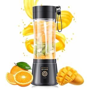 Portable Blender for Smoothies & Shakes - Cordless Personal Size Mini Blender with BAP Free Juice Cup, USB Rechargeable Suit for Sports/ Picnic