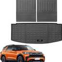 Custom for 2020-2025 2026 Ford Explorer Cargo Mats Trunk Liner and 3rd Rear Seat Backrest Mat All Weather TPE Protection Mat Accessories (for 2020-2026 Ford Explorer)