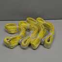 4 Pcs Lift Sling Straps Heavy Duty Web Slings Straps Polyester Nylon for Hoist Car Outdoor Using (2'' x 4', 8900lb)