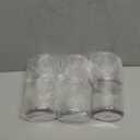 Kyraton Old Fashioned Whiskey Glasses Set of 6, PET Clear Plastic 11.5oz Heavy Duty Unbreakable Water Glasses Cup Tumbler Glassware for Beer, Milk, Scotch, Juice, Cocktail.