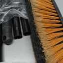 PBHEPJ 18 Inchs Push Broom Outdoor Heavy Duty, Shop Broom with 60" Long Handle for Cleaning Outdoor or Indoor Tile, Garage, Shop, Deck, Concrete, Wood, Stone, Patio Floor