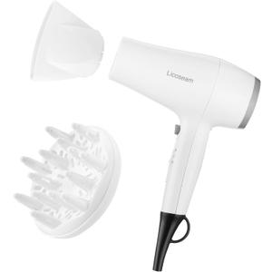 Hair Dryer, 1875W compact Hair Blow Dryer, with Diffuser and Concentrator, White