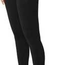 No Nonsense Leggings for Women with Tummy Control and Pockets, Athletic High Waist Yoga Pants, M