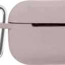 Hype Silicone Airpods Case Cover  Protective Shockproof & Dustproof AirPod Cover Case with Keychain - Plain & Marble Designs Compatitble with AirPods 3rd Gen and AirPods Pro