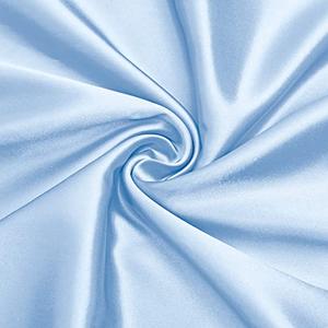 VACVELT Charmeuse Satin Fabric by The Yard, 60 Inch Wide Baby Blue Satin Fabric Shiny & Soft Cloth Fabric, Silky Satin Fabric for Bridal Dress, Wedding Decorations, Crafts, Sewing, Draping (5 Yards)