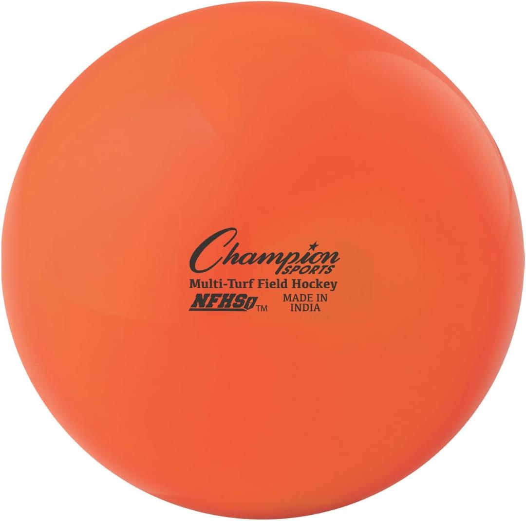 Champion Sports Field Hockey Balls – NFHS Approved, High-Visibility Regulation Balls, 12-Pack, 2.75"D