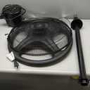 Vie Air 18 Inch Industrial Heavy Duty Pedestal Oscillating Metal Stand Fan, Black