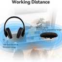 Retekess TA005P Wireless Headphones for TV Watching, TV Headphones with Transmitter, One-Touch Mute,Support AUX, RCA and Optical Input, TV Headphones Wireless for Seniors