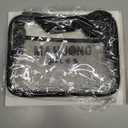 Mahjong Tile Bag, Clear PVC Empty Storage Case for American Mahjong Set with Mahjong Cards and Accessories Compartment, Mahjong Tiles Travel Carrying Bags for Mah Jong Lover Gifts, Case Only