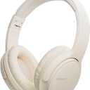 Wireless Headphones, Bluetooth Over Ear Headsets with Microphone, Hi-Fi Audio, 60H Playtime, Touch Control, Foldable Lightweight, On-Ear Headphones for Girls Women, Travel, Work, (Light Beige)