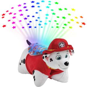 Pillow Pets Paw Patrol Marshall Sleeptime Lites 11" Stuffed Animal Plush Nightlight