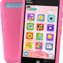 Kids Toys Smart Phone, 3.97" Touchscreen Phone Girls Toys, Gifts for Kids Age 3-12, Toddler Toys Learning Smartphone, Cell Phone with Front Camera Only (No Dual Camera) (Pink)