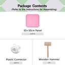 C&AHOME Cube Storage Organizer, 6-Cube Shelves Units, Closet Cabinet, DIY Plastic Modular Book Shelf, Ideal for Bedroom, Living Room, Office, 36.6" L x 12.4" W x 36.6" H Pink UPCS06P