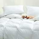 Cuddledown Dreamstead Percale Down Alternative Comforter | All Season | Queen Size 92" x 88" | Hypoallergenic & Oeko-TEX Standard 100 Certified | Soft, Lofty, Cloudlike | Handcrafted Duvet Insert