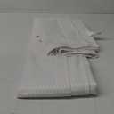 White Fabric Shower Curtain Waffle Weave 72x72