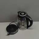 Chefman Electric Kettle with Temperature Control, 5 Presets LED Indicator Lights, Removable Tea Infuser, Glass Tea Kettle & Hot Water Boiler, 360 Swivel Base, BPA Free, Stainless Steel, 1.8 Liters