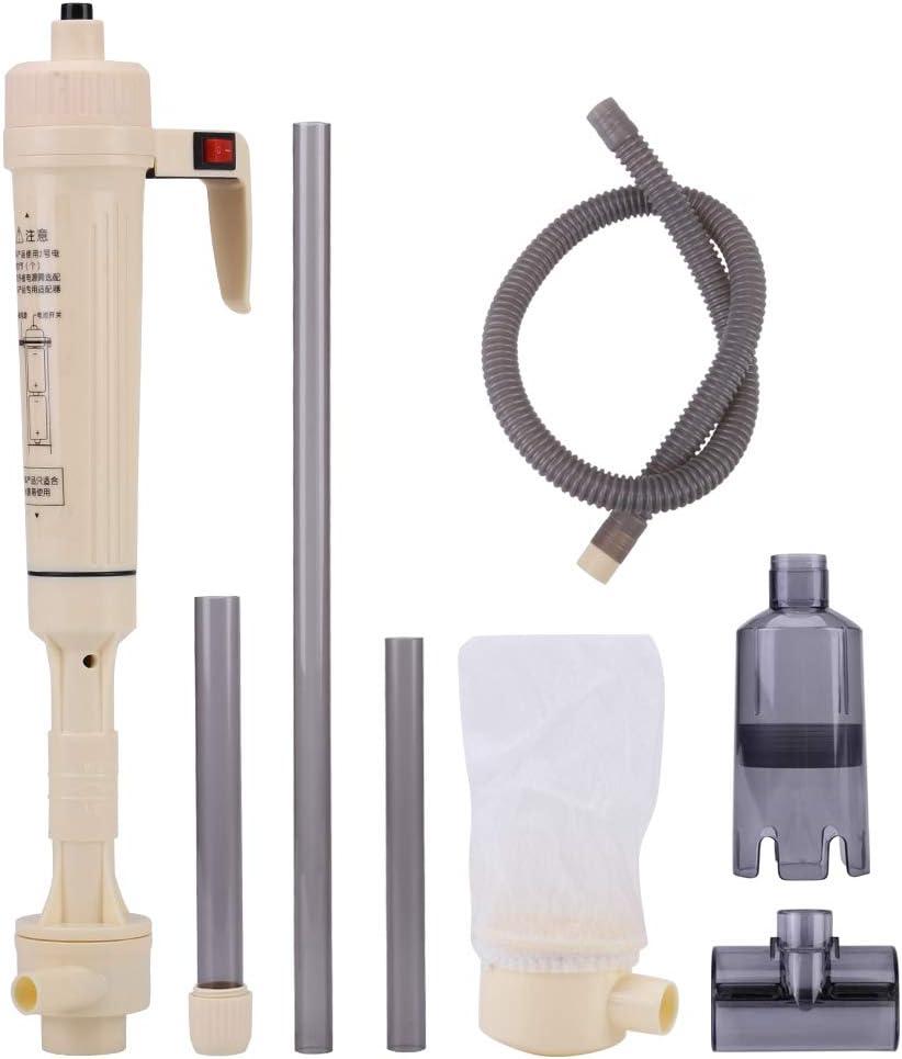 Junluck Aquarium Gravel Cleaner, Battery Powered Fish Gravel Cleaning Tool, Fish Siphon Water Change Cleaning Tool With Adjustable Tube, Fits for Large and Small Aquariums