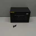 TENAMIC Safe Box 0.23 Cubic Feet Electronic Digital Security Box, Keypad Lock Box Cabinet Safes, Solid Alloy Steel Office Hotel Home Safe, Black