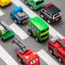 JOYIN 18 Pcs Pull Back City Cars and Trucks Toy Vehicles Set, Friction Powered Mini Cars Toys for Toddlers, Party Favors for Kids 3-5, Birthday Gifts for Boys and Girls, Goodie Bag Stuffers
