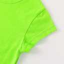 Noomelfish Girls Short Sleeve Crop Tops Kids Summer Dance Cropped T-Shirts, Size L