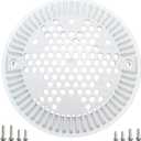 WG1048E White Pool Main Drain Cover Replacement Compatible with WG1048E for Suction and Dual Outlet Cover Replacement for Pools