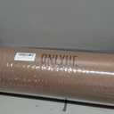 Yoga Mat Thick8mmExercise Mat Non Slip Anti-tear,Pilates Mat for Men and Women,Workout Mats for Home,Barefoot Workouts and Floor Exercise,with Carrier Strap(71"x 24" ) (Light coffee + apricot)