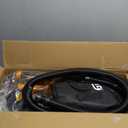 GEVEELIFE Drywall Sander, 880W Popcorn Ceiling Removal Tool, Drywall Sander with Vacuum Dust Collector, 5 Variable Speed 1000-2100RPM, LED Light, Foldable & Extendable Handle, 12 Sanding Discs (Orange)