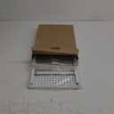 Expandable Kitchen Cabinet Shelf Organizer Rack Heavy Duty Metal Spice Rack Stackable Counter Storage Shelf for Kitchen Cabinet Pantry Bathroom (White - 16.5"-27" L x 10.2" W x 9.6" H - 1Pack)