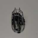 BRONZEDOG Pitbull Dog Muzzle Metal Mask Amstaff Wire Basket Pit Bull Adjustable Leather Straps for Large Dogs (Steel)