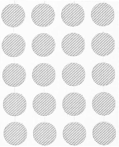 Calsgkspray 20Pcs/Set Silver Earbuds Filters Earphone Filter Mesh,Earbud and in-Ear Headphones Earphone Protective Filters Earphones Accessories(4mm)