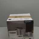 EUHOMY Countertop Ice Maker Machine with Handle, 26.3lbs Per Day, 9 Cubes in 6 Mins, Auto-Cleaning Portable Ice Maker with Basket and Scoop, for Home/Kitchen/Camping/RV (Silver) (Steel Grey Silver)