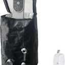 XCZ hot tub Pump Cover, Heavy-Duty Oxford Cloth Waterproof. Suitable for Heating Pumps with Three Connecting Ports. Spa Heater Cover, Transparent top (Black)