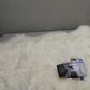 WaySoft New Zealand Sheepskin Area Rug – Genuine Fluffy Wool, Multiple Sizes, Bedroom or Living Room Decor(2ft x 3ft,Ivory)