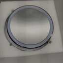 Makeup Mirror with Lights, 1x/ 20x 360° Rotation Vanity Mirror, Brightness Adjustable Lighted Makeup Mirror with Magnification, 5000 mAh Rechargeable Double Sided Mirror with 3 Colors, Gift for Women