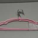 TOPIA HANGER Non Slip Hanger 20 Pack, Metal Clothes Hangers Space Saving, Heavy Duty Rubber Coated Wire Hanger for Coat, Shirt, Dress, Pants-Pink, CT12P (Adult)