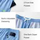 Vcansion 2 Pack Men's Outdoor Lightweight Hiking Shorts Quick Dry Sports Casual Running Shorts with Pockets (L)