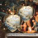 6 x Nativity Christmas Ornaments 2026 - Nativity Scene Ornaments for Christmas Tree, Baby Jesus, Catholic Christian Gifts for Friend, Religious Gifts for Women Christian, The Holy Family Xmas Decor