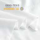BEDELITE Body Pillow Cover, Rayon Made from Bamboo, Cooling Body Pillow Pillowcase for Hot Sleepers and Night Sweats, Breathable & Silky Soft Full Long Pillow Case Cover (White, 20x54 Inches)