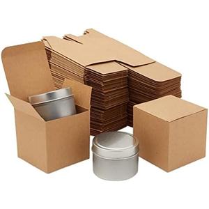 Juvale Bridesmaid Proposal Box - 100 Pack, Brown, 3 x 3 x 3 Inches - Mini Gift Boxes with Lids for Cookie & Candy