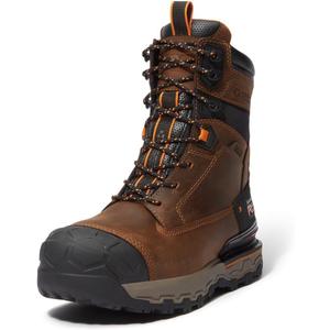 Timberland PRO Men's Boondock Ultralight 8 Inch Composite Safety Toe Insulated Waterproof Industrial Work Boot, Medium Brown, 13 Wide