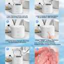 BCOM Retainer Cleaner,Jewelry Cleaner Ultrasonic Machine 46kHz, Jewelry&Retainer Cleaner 2-in-1 Portable Dental Cleaning Pod Deep Clean for Retainer,Mouth Guard,Ring,Jewelry, in 5 Mins Mon'day Gift