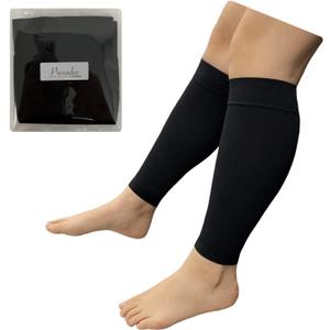 Shin 8-15 mmHg Mild Compression Leg Fatigue Circulation Calf Sleeve (Black, 5XL)