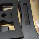 JestFRU Guitar Stand - Wooden Guitar Rack for Acoustic & Electric, Bass Holder with Foam Padded, Suitable for Music Studio Home, Multiple Guitar Display (2 Space) - Black