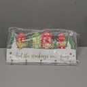 HOMirable Christmas Stocking Holder with Hangers Christmas Tree House Wall Mount Decorations for Home Wooden Hanging Sign Mantle Decorative Hook Holiday Xmas Fireplace Party Decor Gift