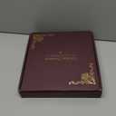 Photo Album 4x6 200 Photos, Genuine Leather Photo Albums with Writing Space with 30 Writing Paper, Travel Family Wedding Kids Graduation Ultrasound Baby Picture Album Scrapbook Photo Album (Simple)